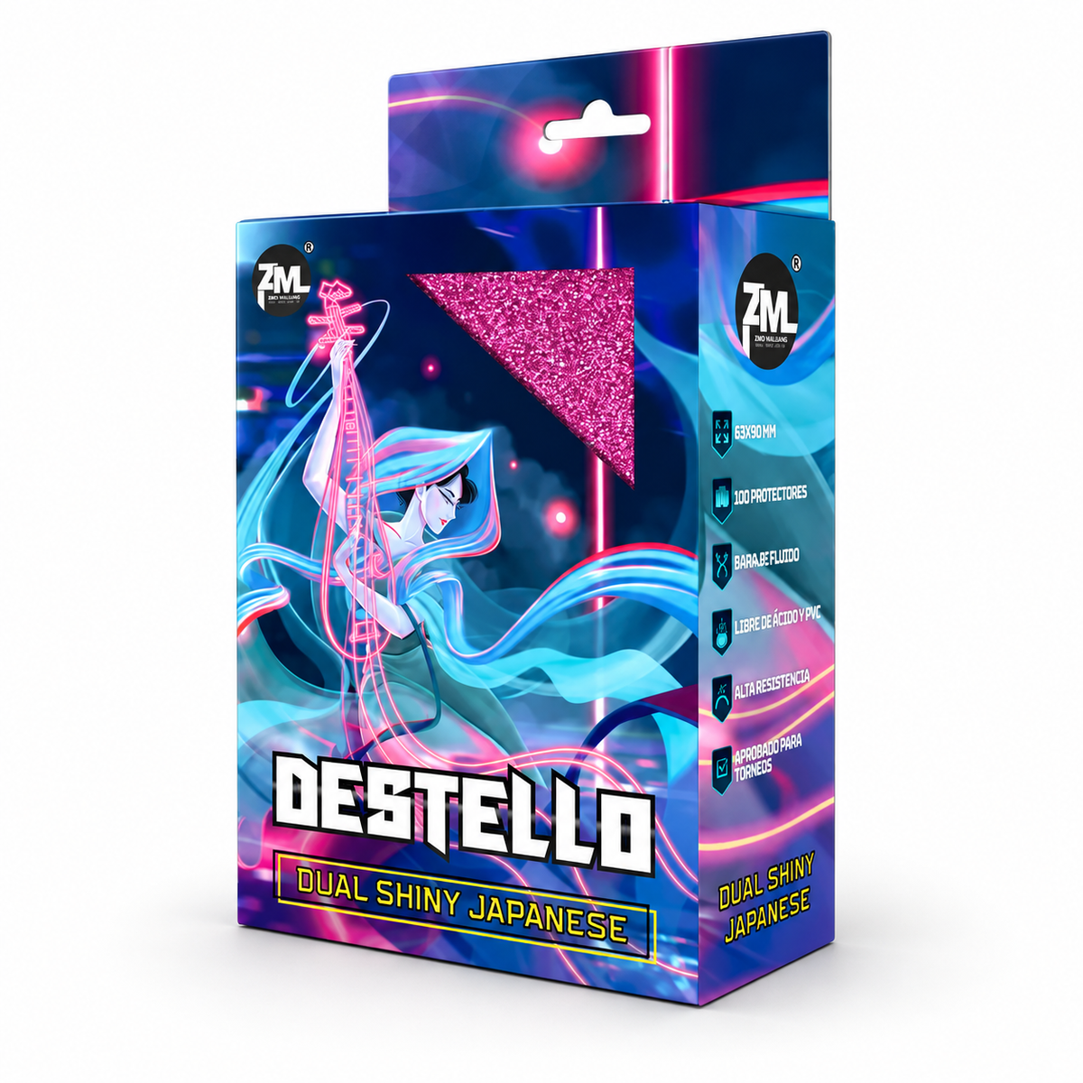 Protectores Zero Mulligan Destello Dual Shiny Fucsia | 103 unidades