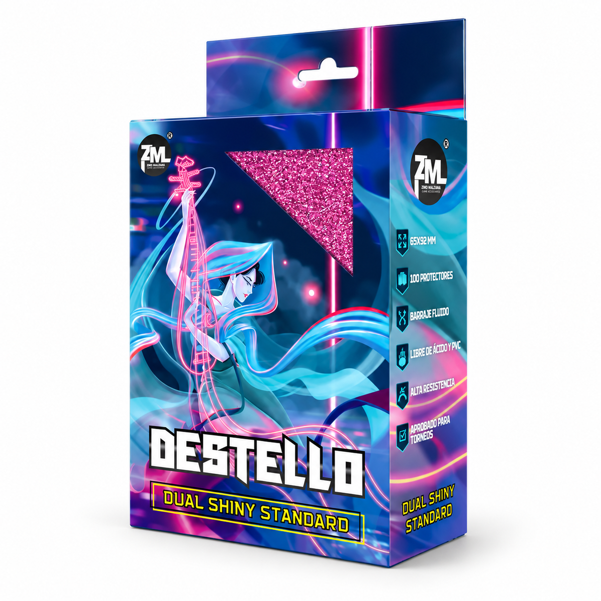 Protectores Zero Mulligan Destello Dual Shiny Fucsia | 103 unidades