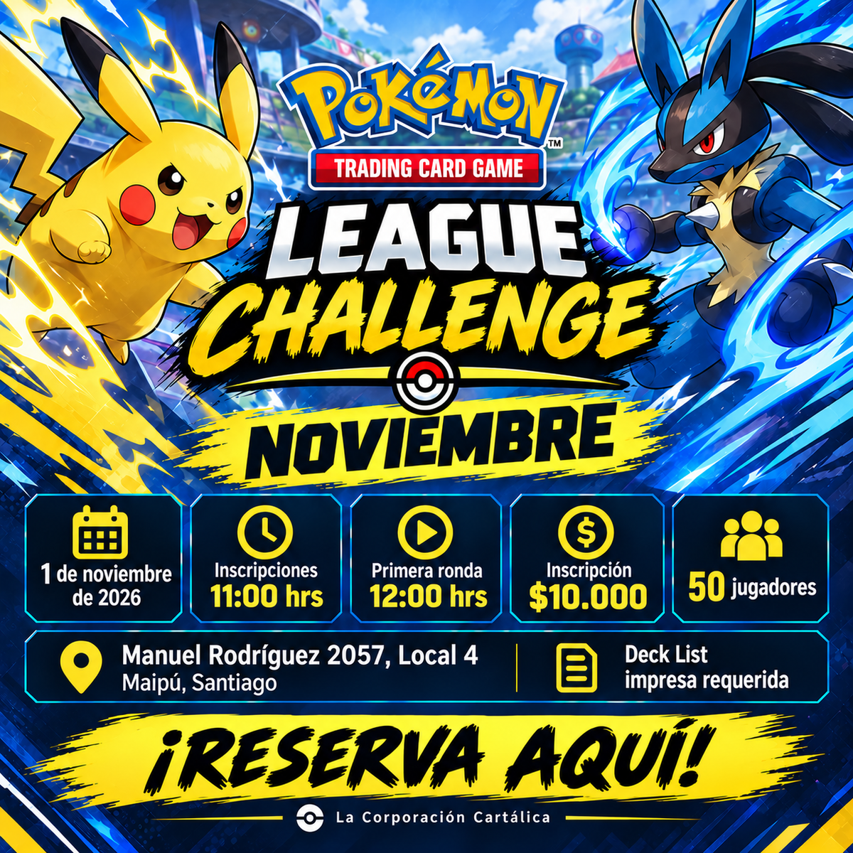 Evento: Pokemon TCG - League Challenge Noviembre 2026
