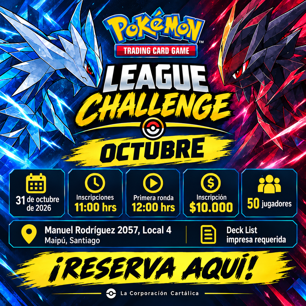 Evento: Pokemon TCG - League Challenge Octubre 2026