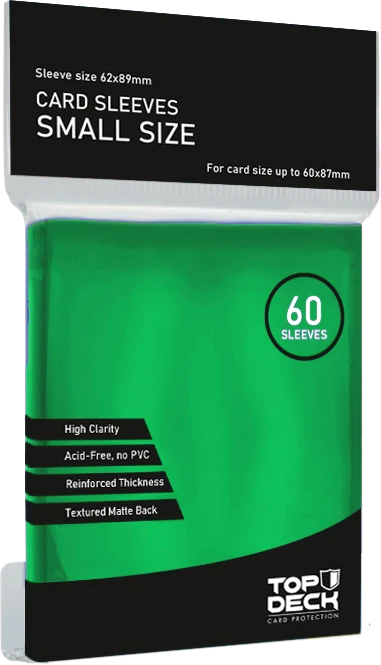 Protectores Esenciales Top Deck Small 62x89mm | 60 unidades