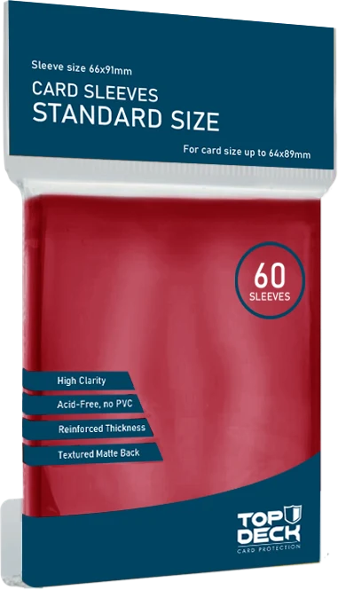 Protectores Esenciales Top Deck Standard 66x91mm | 60 unidades
