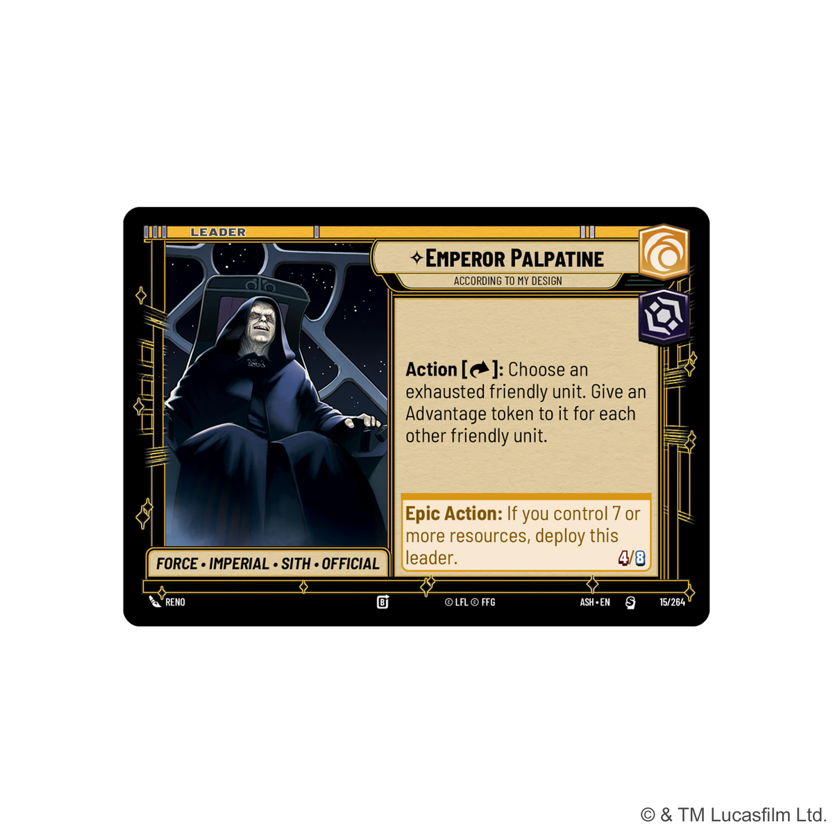 Star Wars Unlimited: Ashes of the Empire - Spotlight Deck (Inglés)