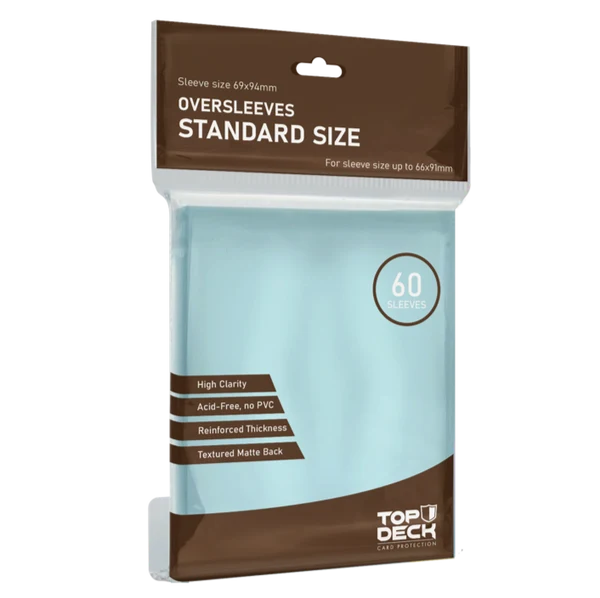 Cubre Protectores Top Deck (Oversleeves) | 60 unidades
