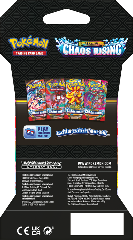 Pokémon TCG: Sleeved Booster - Chaos Rising (Inglés) - Preventa